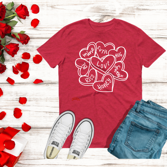 Valentine's Day Conversation Hearts T-Shirt